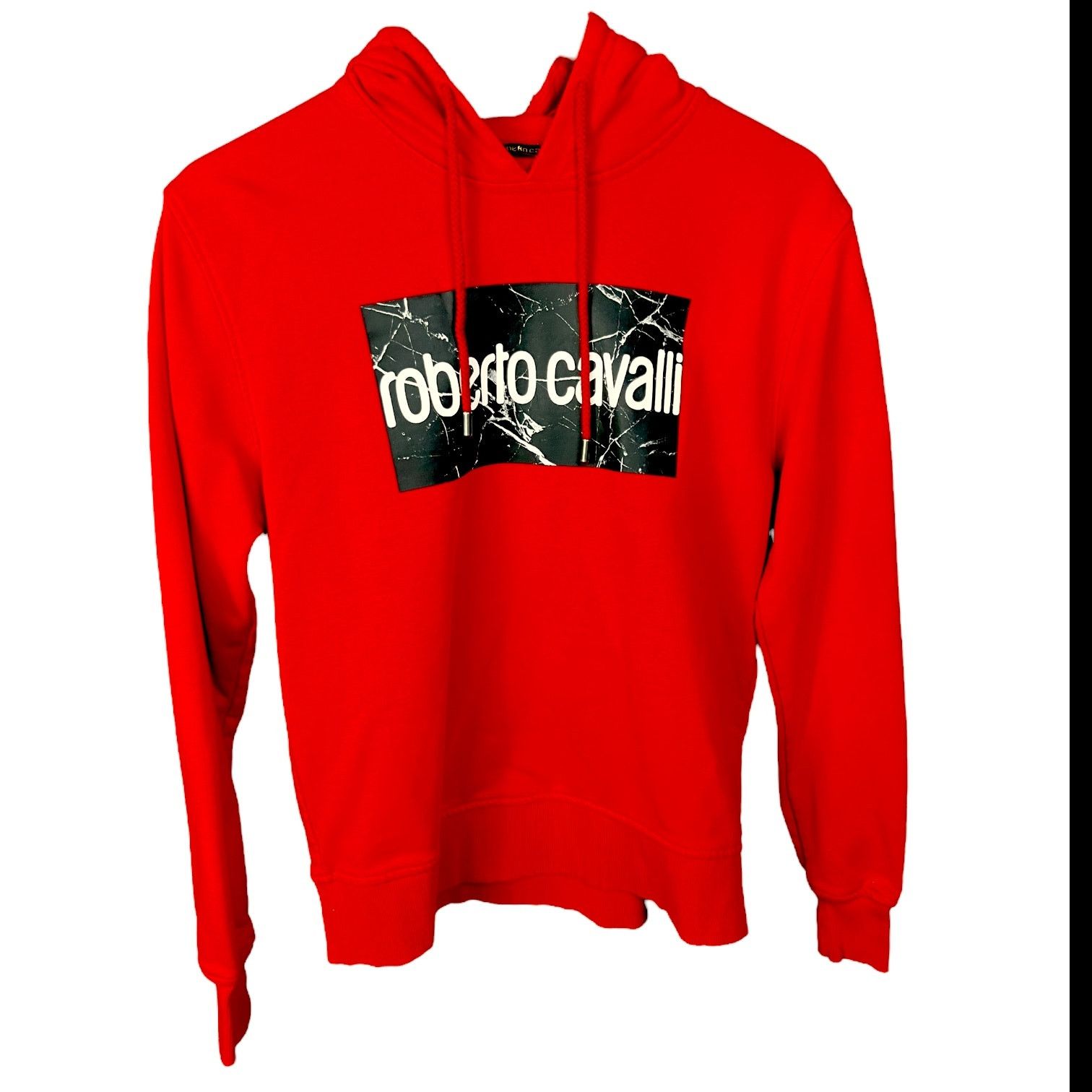 Roberto Cavalli Roberto Cavalli Signature Logo Hoodie - Red - Size Small Size US S / EU 44-46 / 1 - 1 Thumbnail