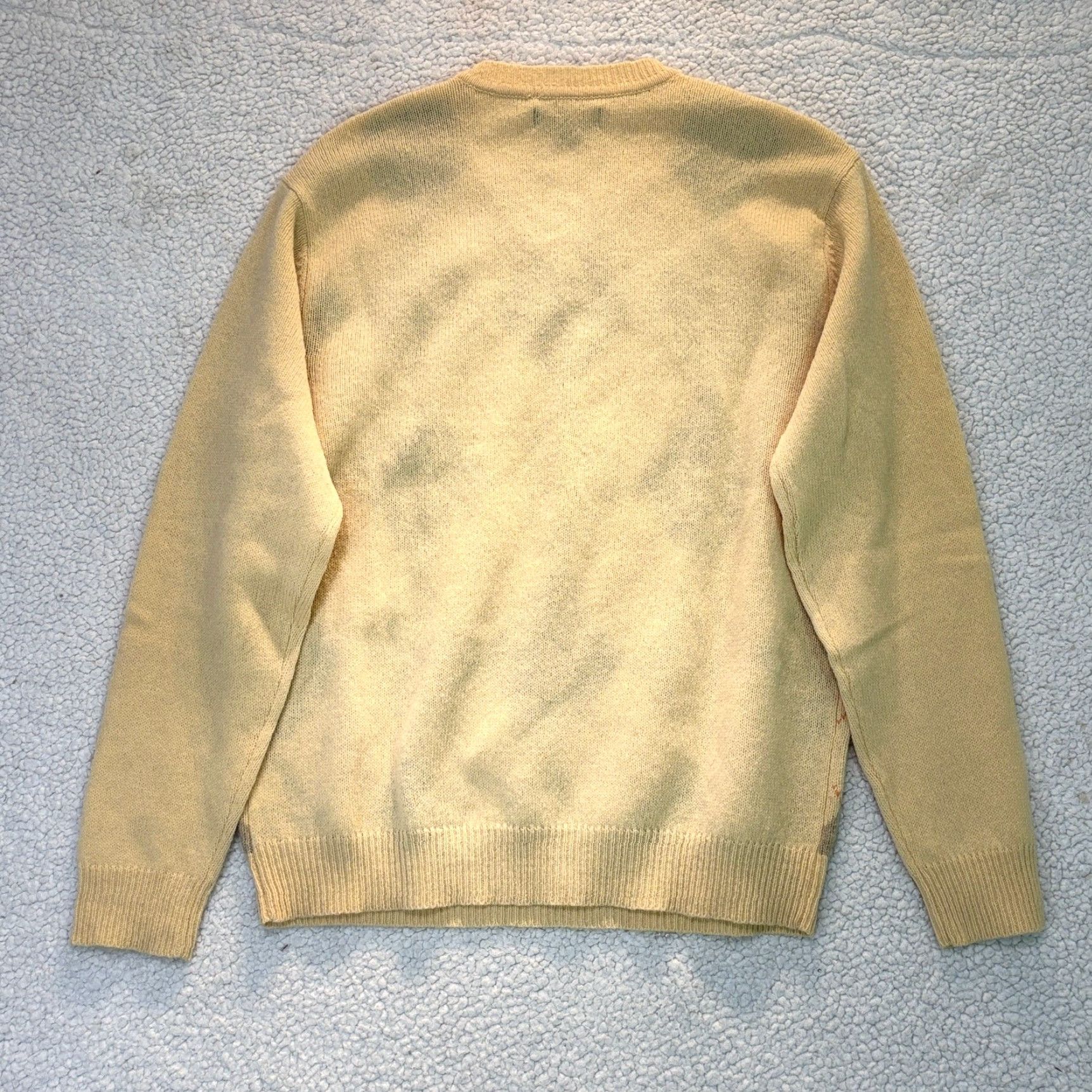 Club Room Club Room Sweater Mens Medium Yellow Argyle V-Neck 100% Lambswool Knit Classic Size US M / EU 48-50 / 2 - 2 Thumbnail