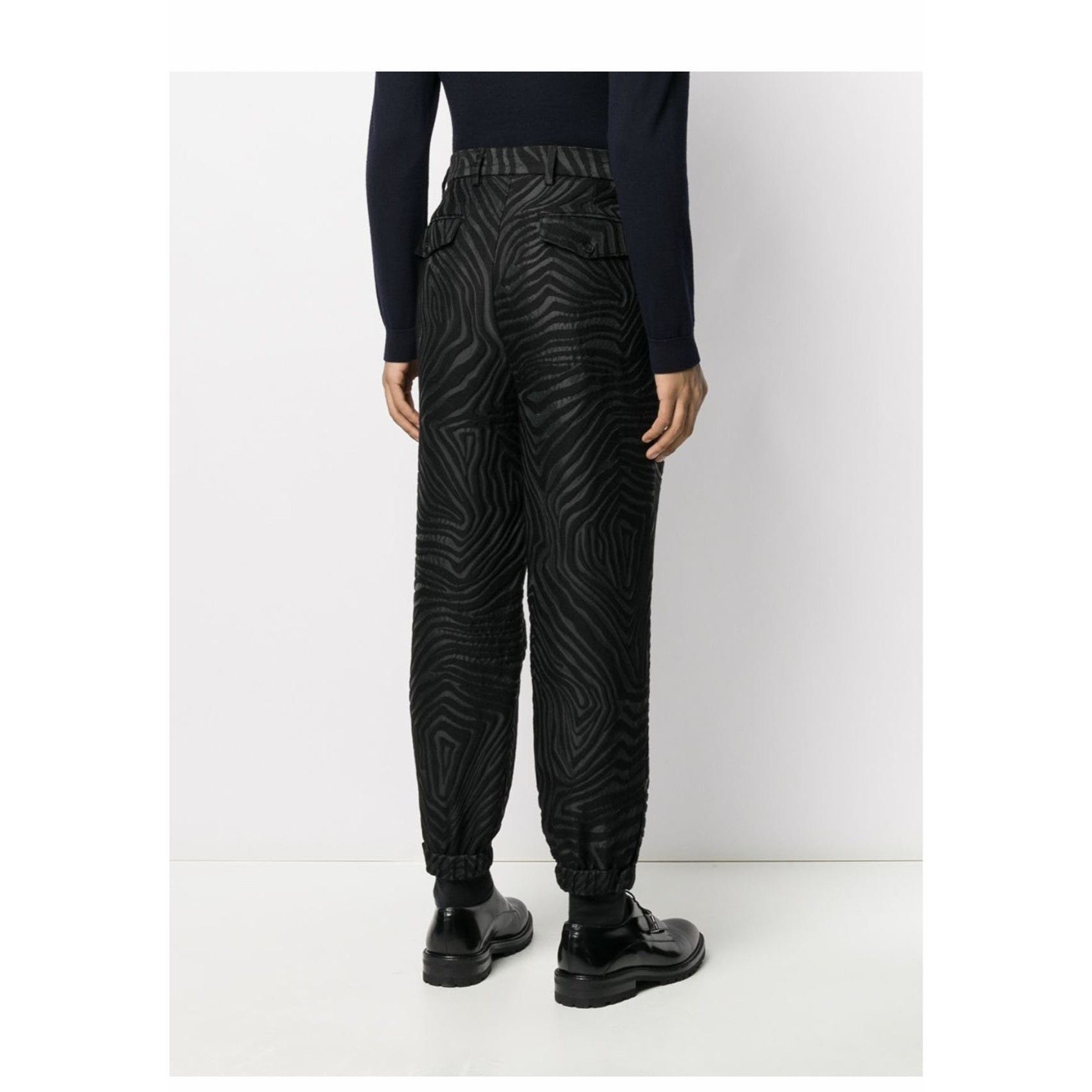Emporio Armani Emporio Armani Cuffed jacquard trousers Size US 32 / EU 48 - 3 Thumbnail