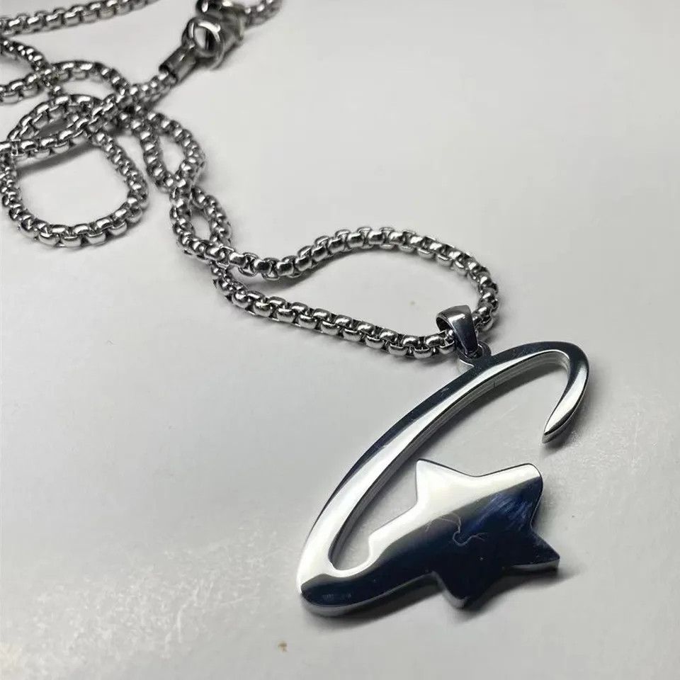 Designer Titanium Steel Pendant Necklace 60cm Size ONE SIZE - 3 Thumbnail