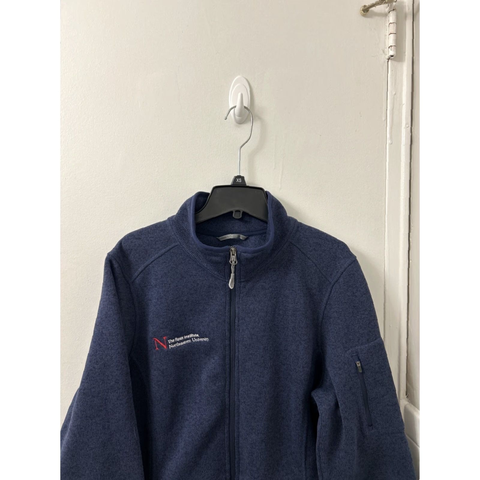Vintage L.L. Bean Sweater Fleece Jacket Womens XL Navy Blue Full Zip Coat Logo 502383 Regular Jacket Outdoorsman Style Mens? Size XL / US 12-14 / IT 48-50 - 2 Thumbnail