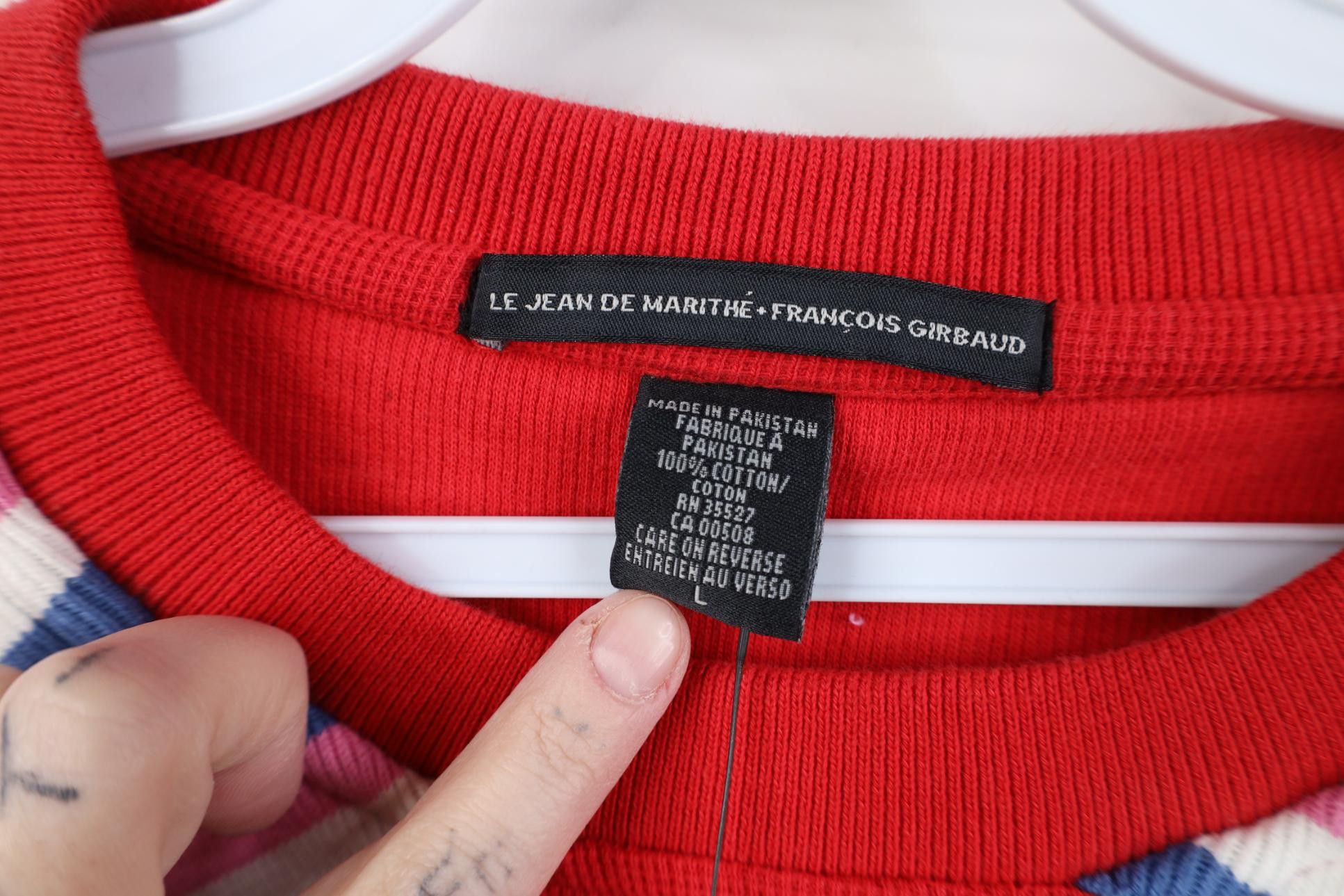 Marithe + Francois Girbaud Deadstock Vintage 90s Marithe Francois Girbaud Knit T-Shirt Size US L / EU 52-54 / 3 - 6 Thumbnail