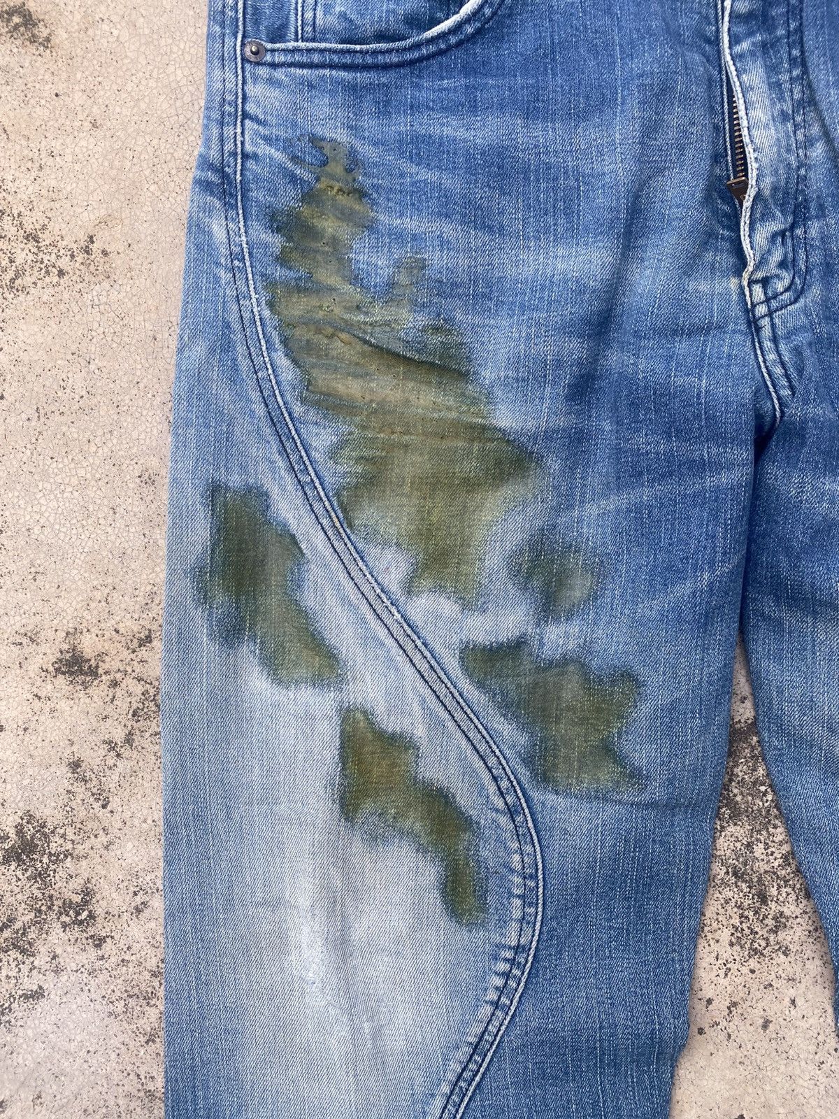 Designer × Levi's Levis Collabration With Flu Blue Gammy Jeans Size US 33 - 8 Thumbnail
