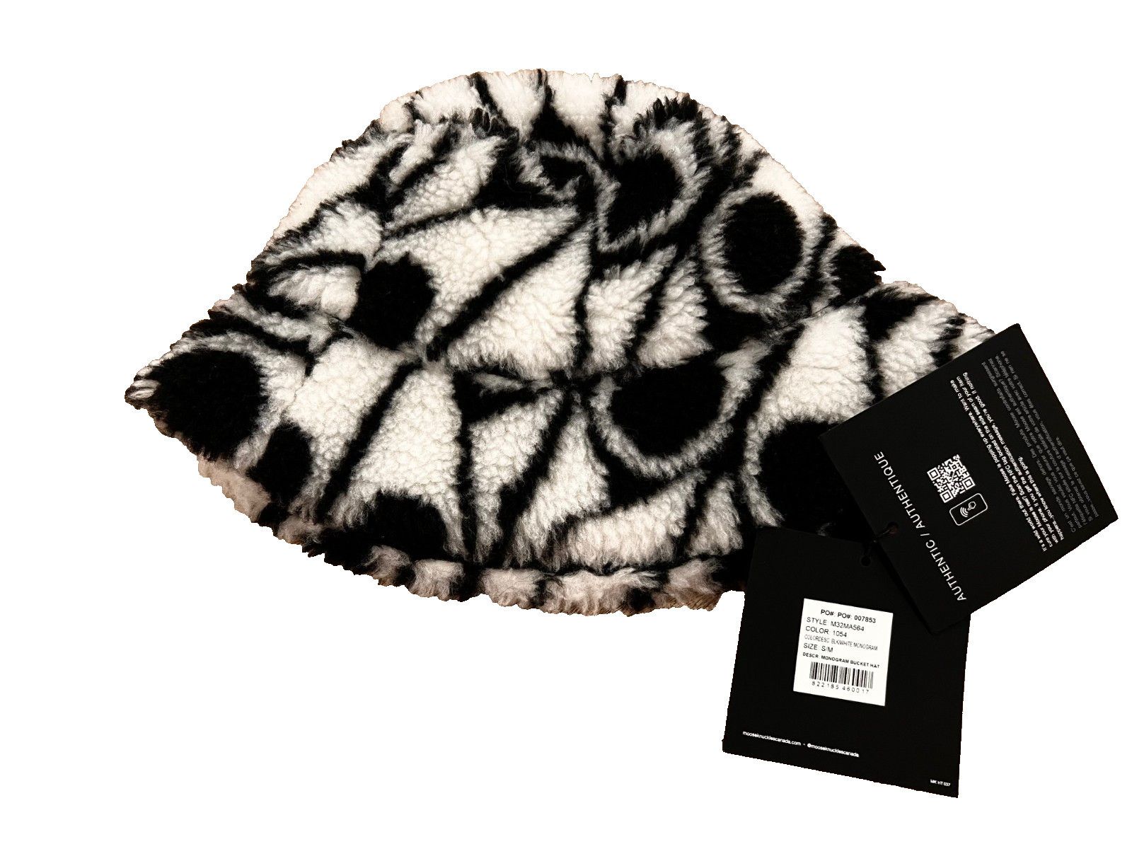 Moose Knuckles Moose Knuckles Reversible Monogram Bucket Hat ( S/M ) Size ONE SIZE - 4 Thumbnail