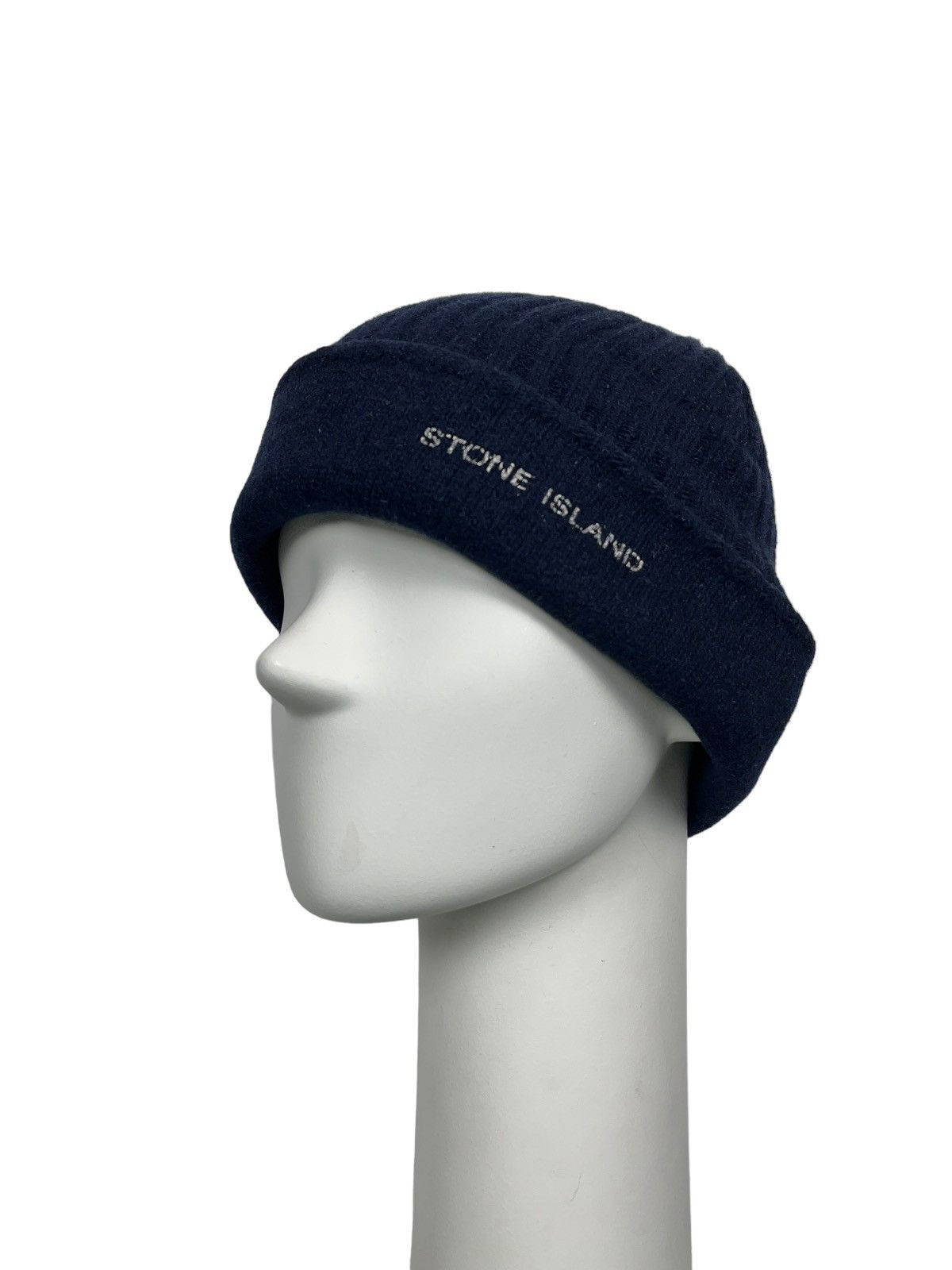 Stone Island Vintage Stone Island Reversible Ribbed Wool Beanie Hat Size ONE SIZE - 2 Thumbnail