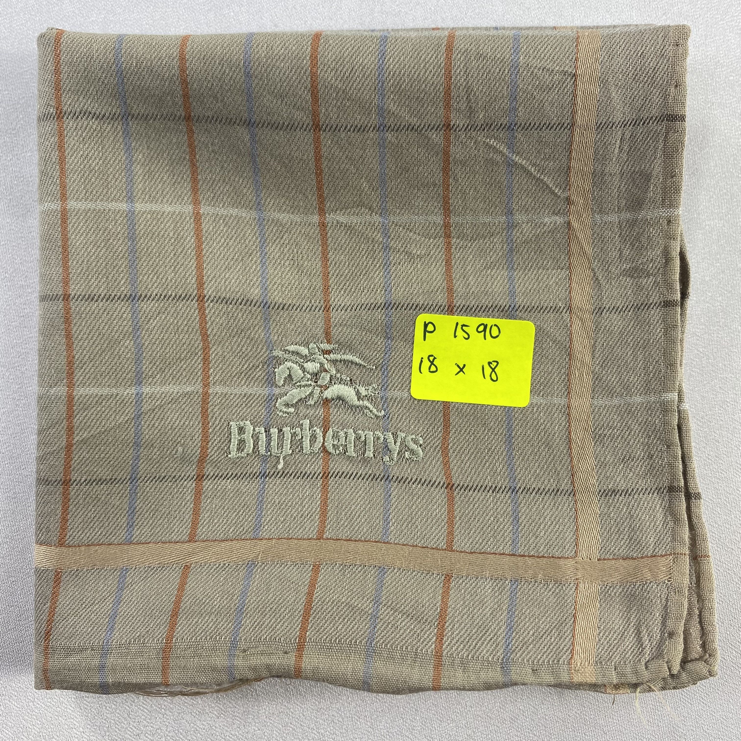 Burberry × Vintage Burberry Handkerchief / Neckerchief / Bandana-P1590 Size ONE SIZE - 8 Thumbnail