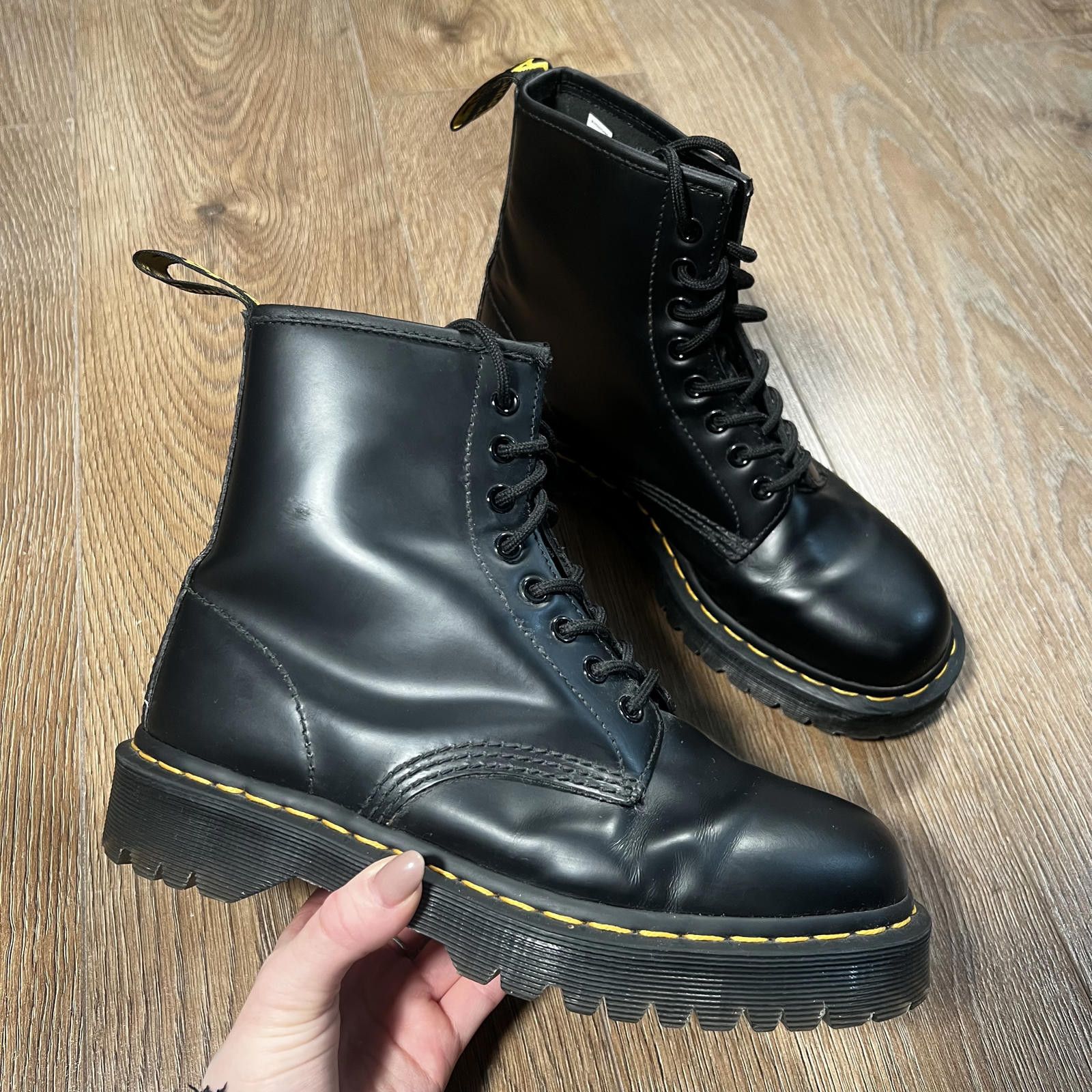 Dr. Martens 💥 Dr. Martens 1460 BEX Black Leather Boots UK Size 7 EU 41 Size US 8 / EU 41 - 1 Thumbnail