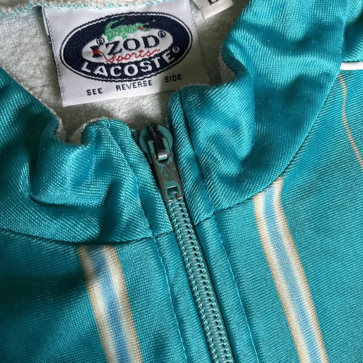 Lacoste Vintage 70s Izod Lacoste Sports Vertical Stripe Track Jacket Size L / US 10 / IT 46 - 4 Thumbnail
