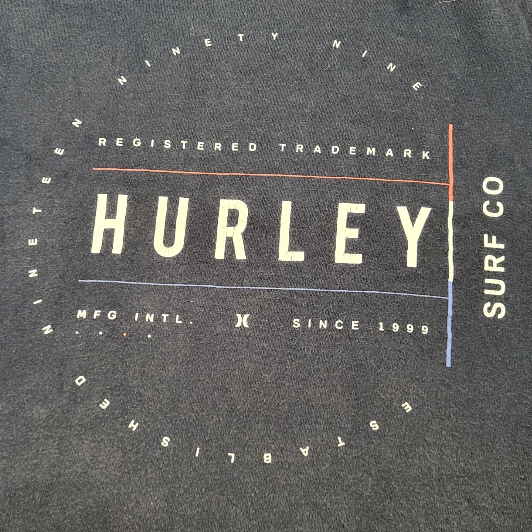 Hurley Hurley Surf Co. TShirt Men XXL Blue Short Sleeve Skater Surfer EUC Size US XXL / EU 58 / 5 - 2 Thumbnail