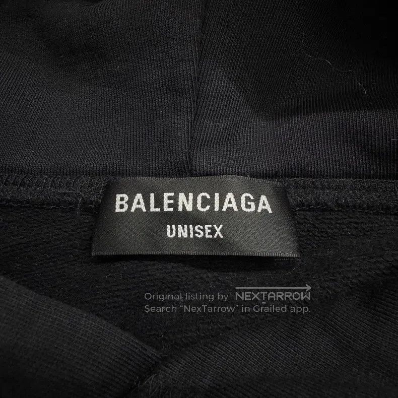 Balenciaga Balenciaga Embroidered letter hooded sweatshirt Size US XL / EU 56 / 4 - 2 Thumbnail
