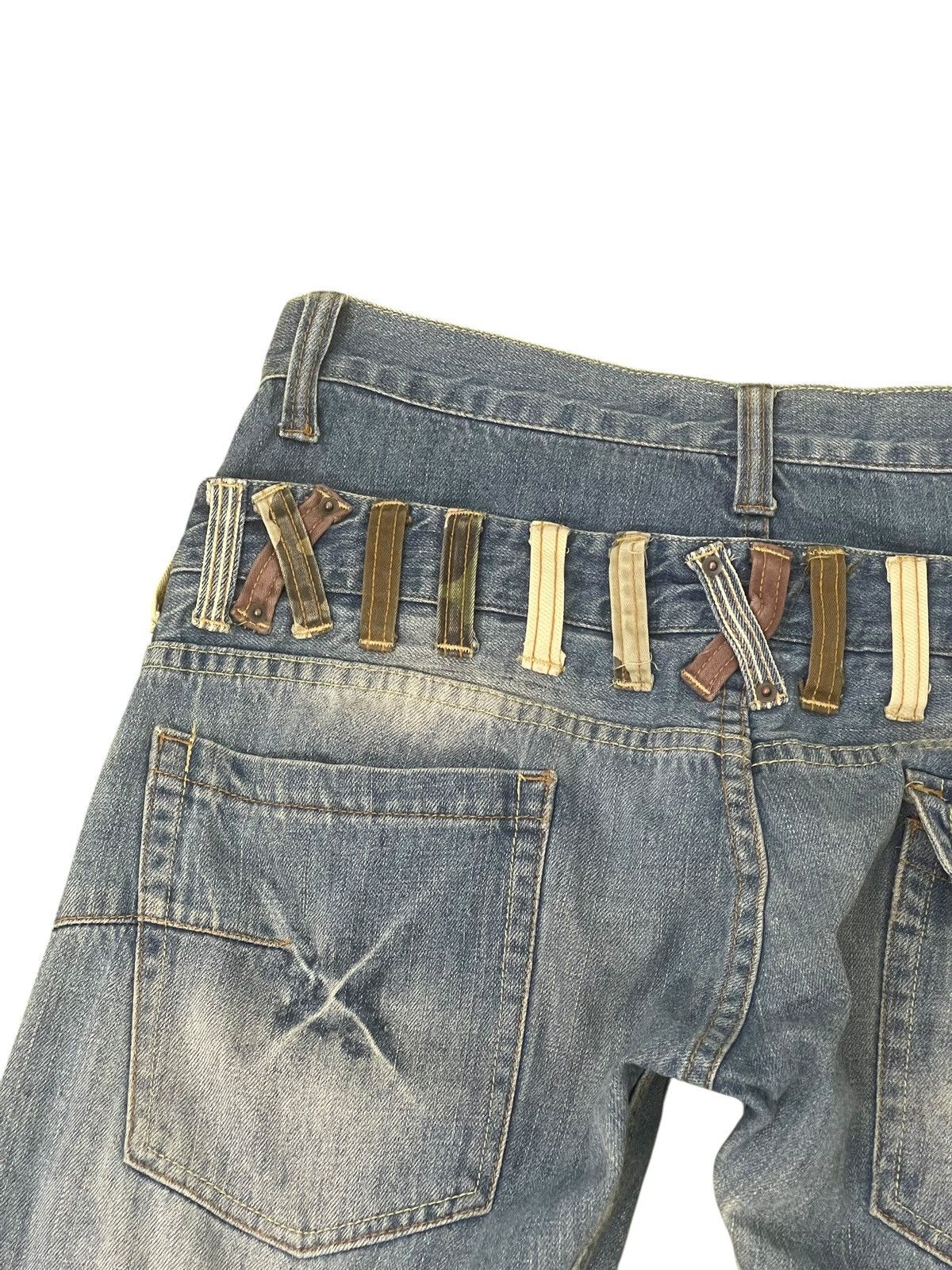 Japanese Brand Double Waist Jeans Dominate Slim Denim 2🟦2 Size US 31 - 5 Thumbnail