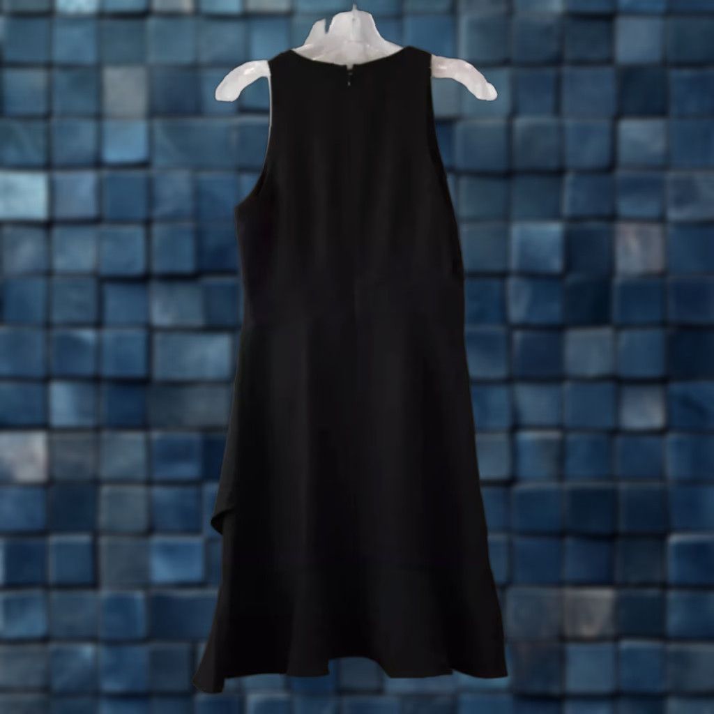 Banana Republic VINTAGE Banana Republic Black High-Neck Ruffle Tier Trapeze Dress Size 2 Size XS / US 0-2 / IT 36-38 - 1 Thumbnail