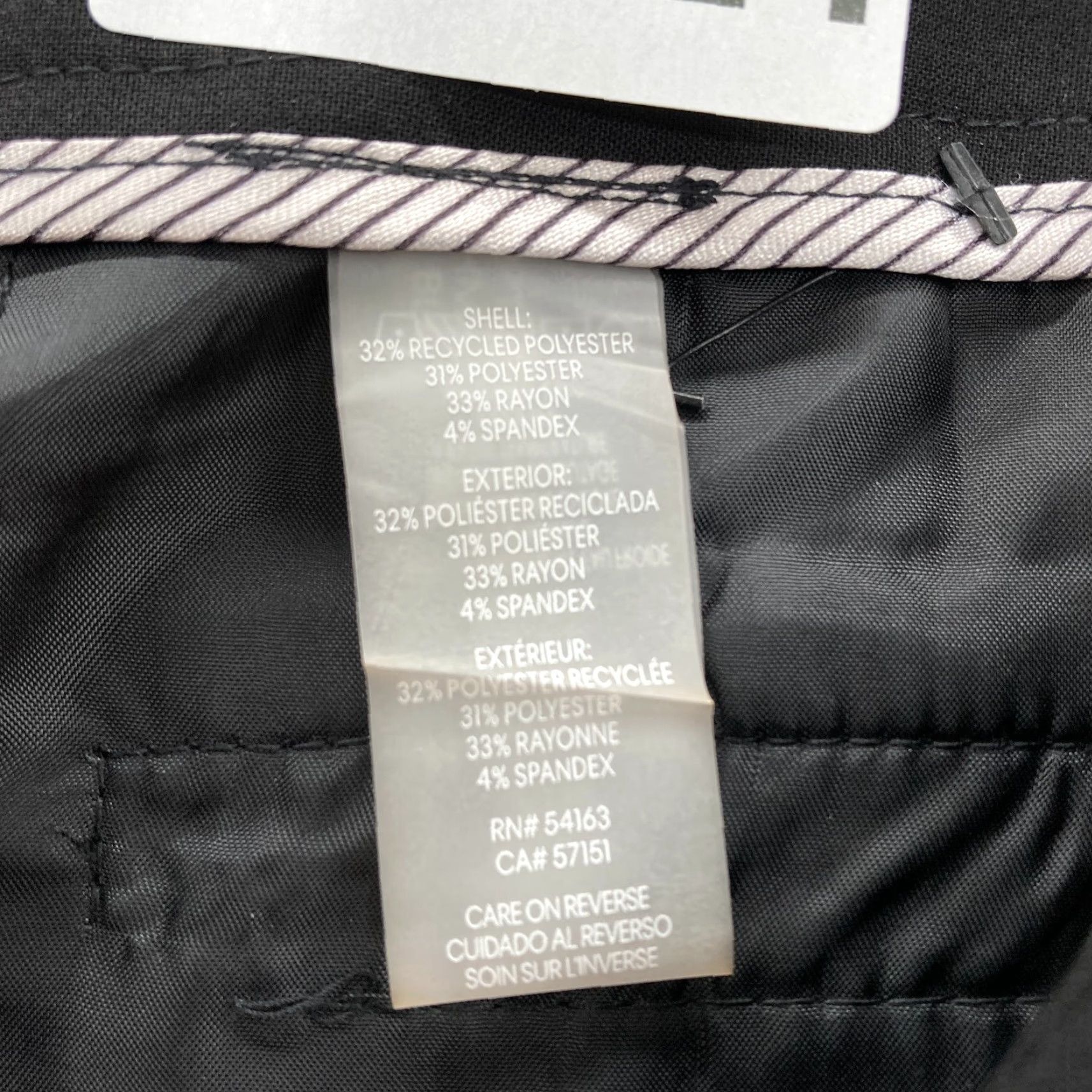 Calvin Klein Calvin Klein Highline Pants Women's 12 Black Stretch Slim Leg Ankle Career Size 34" / US 12 / IT 48 - 6 Thumbnail