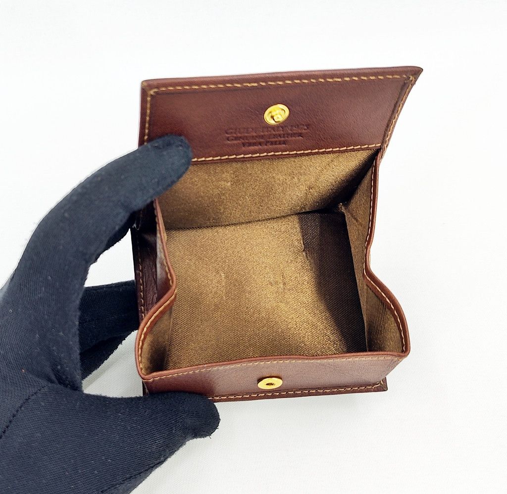 Leather GIUDI brown leather card holder with coin case Size ONE SIZE - 3 Thumbnail