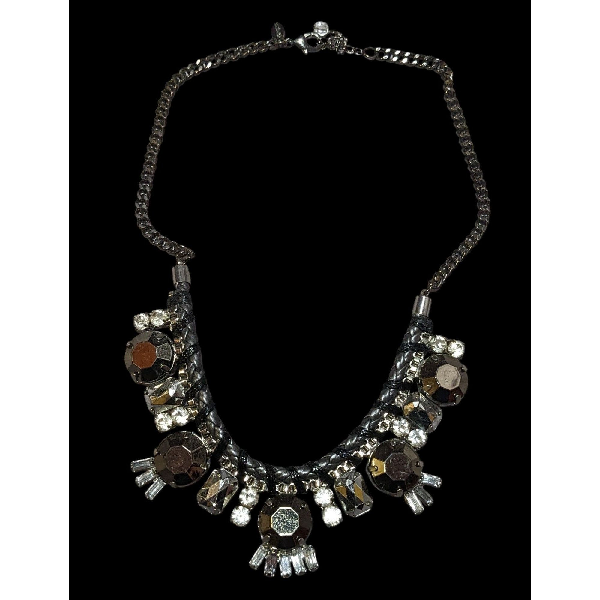Express Express Glam Goth Chunky Costume Necklace Size ONE SIZE - 1 Thumbnail