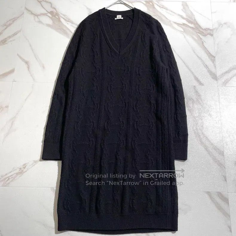 Hermes Hermes Knitted dress with long sleeves Size XXS / US 00 / IT 34 - 2 Thumbnail