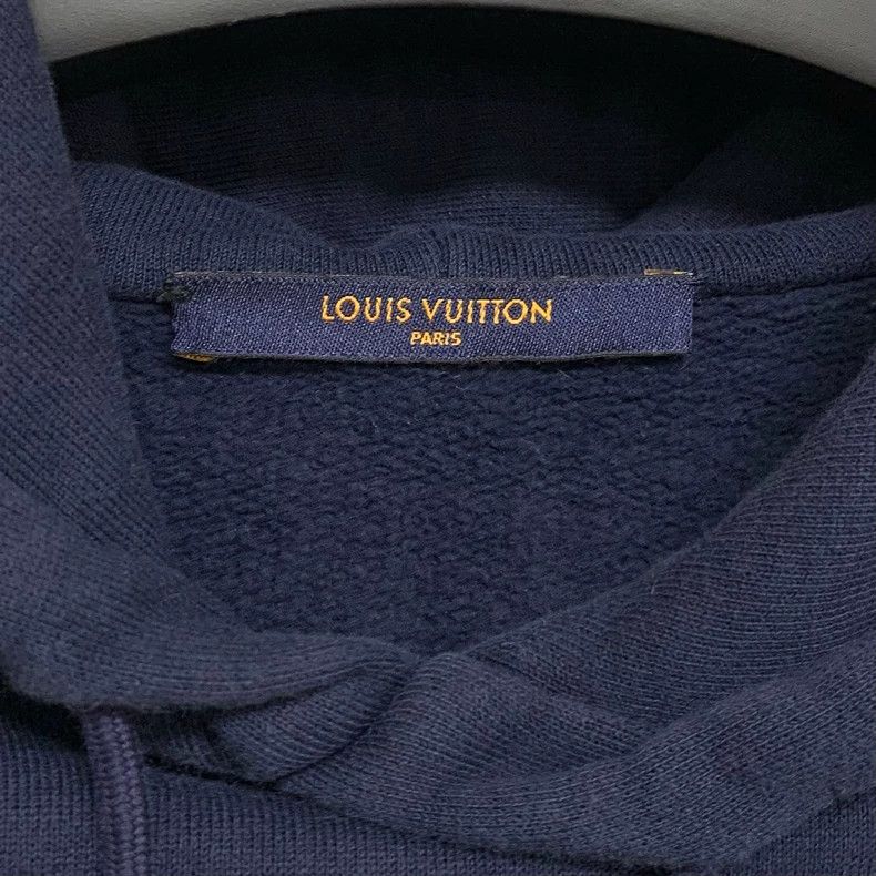 Louis Vuitton LOUIS VUITTON Navy hooded sweatshirt Size US L / EU 52-54 / 3 - 6 Thumbnail
