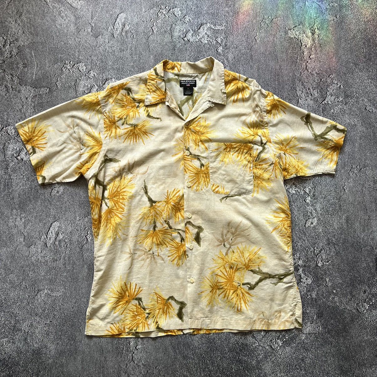Polo Jeans Ralph Lauren floral print hawaiian shirt