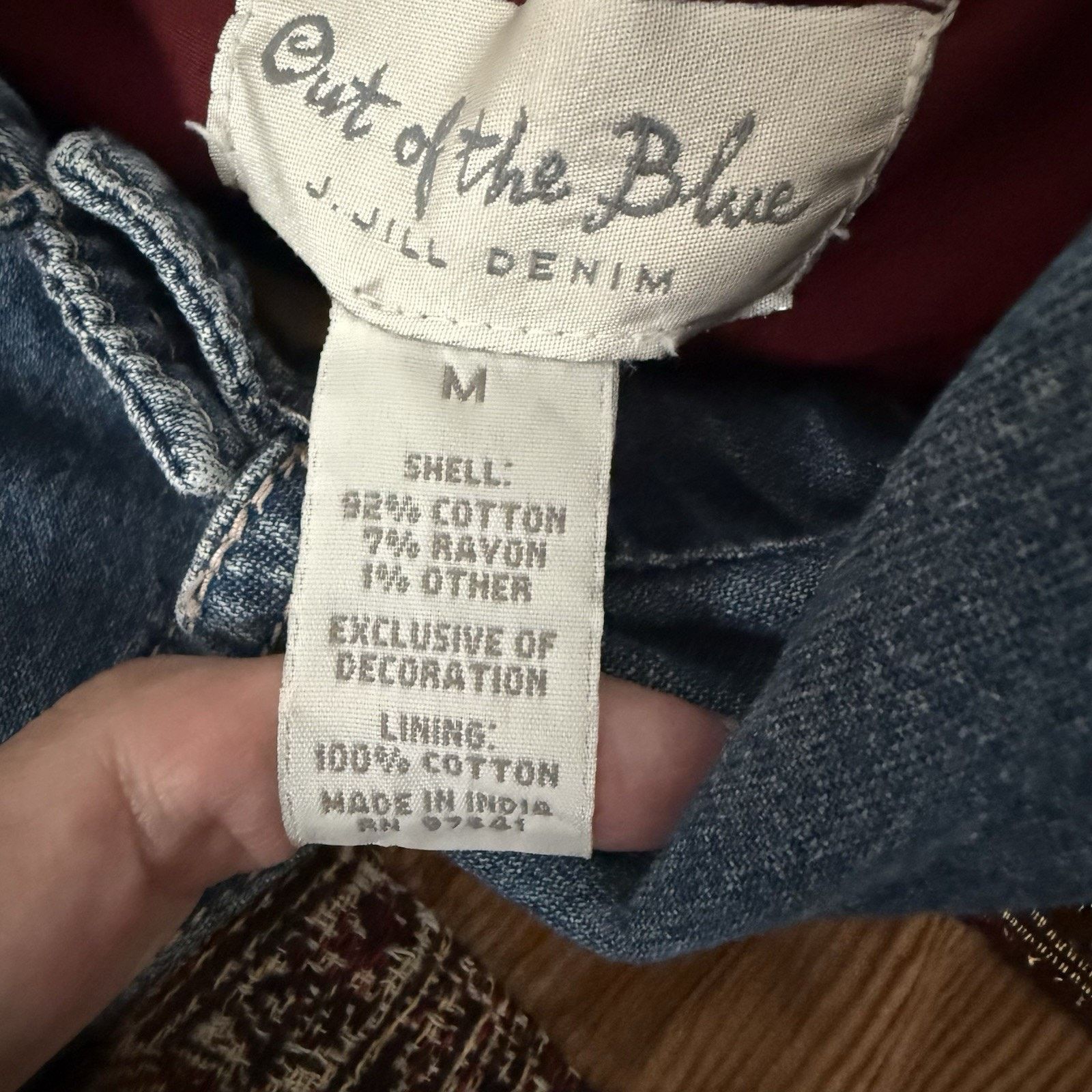 Other Out Of The Blue J Jill Velvet Tapestry Mixed Media Jacket Size M / US 6-8 / IT 42-44 - 3 Thumbnail