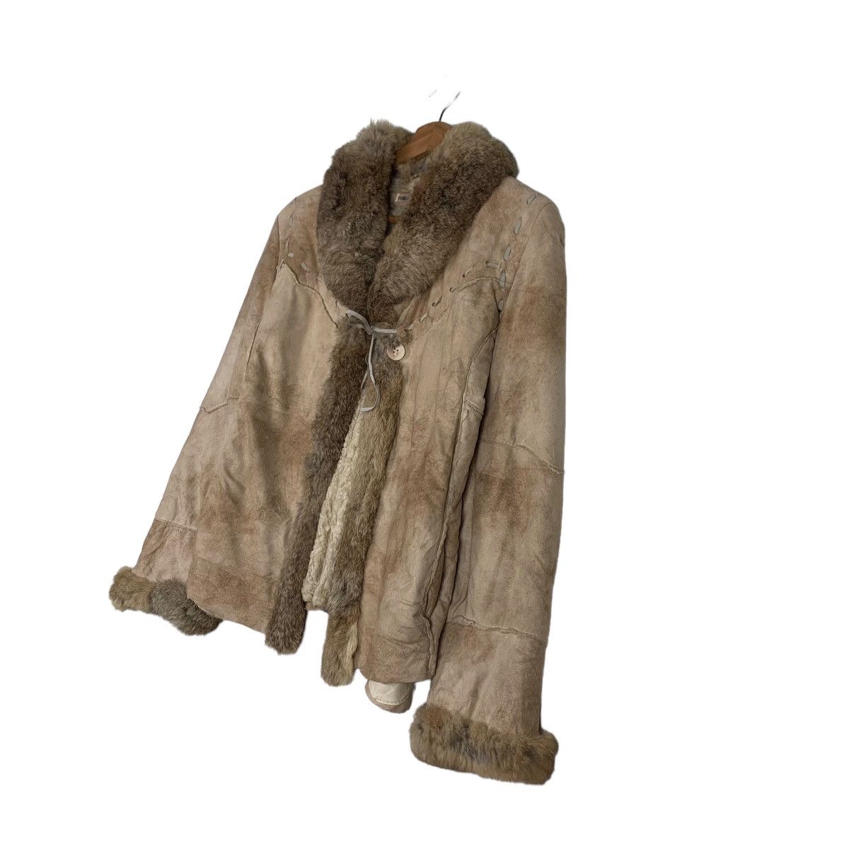 Vintage GRACE CONTINENTAL Rabbit Fur Sherpa Jacket #0218-C10 Size XS / US 0-2 / IT 36-38 - 2 Thumbnail