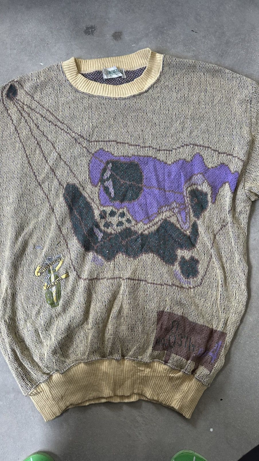 Lindbergh VINTAGE LINDBERGH KNITTED ART SWEATSHIRT Size US L / EU 52-54 / 3 - 3 Thumbnail