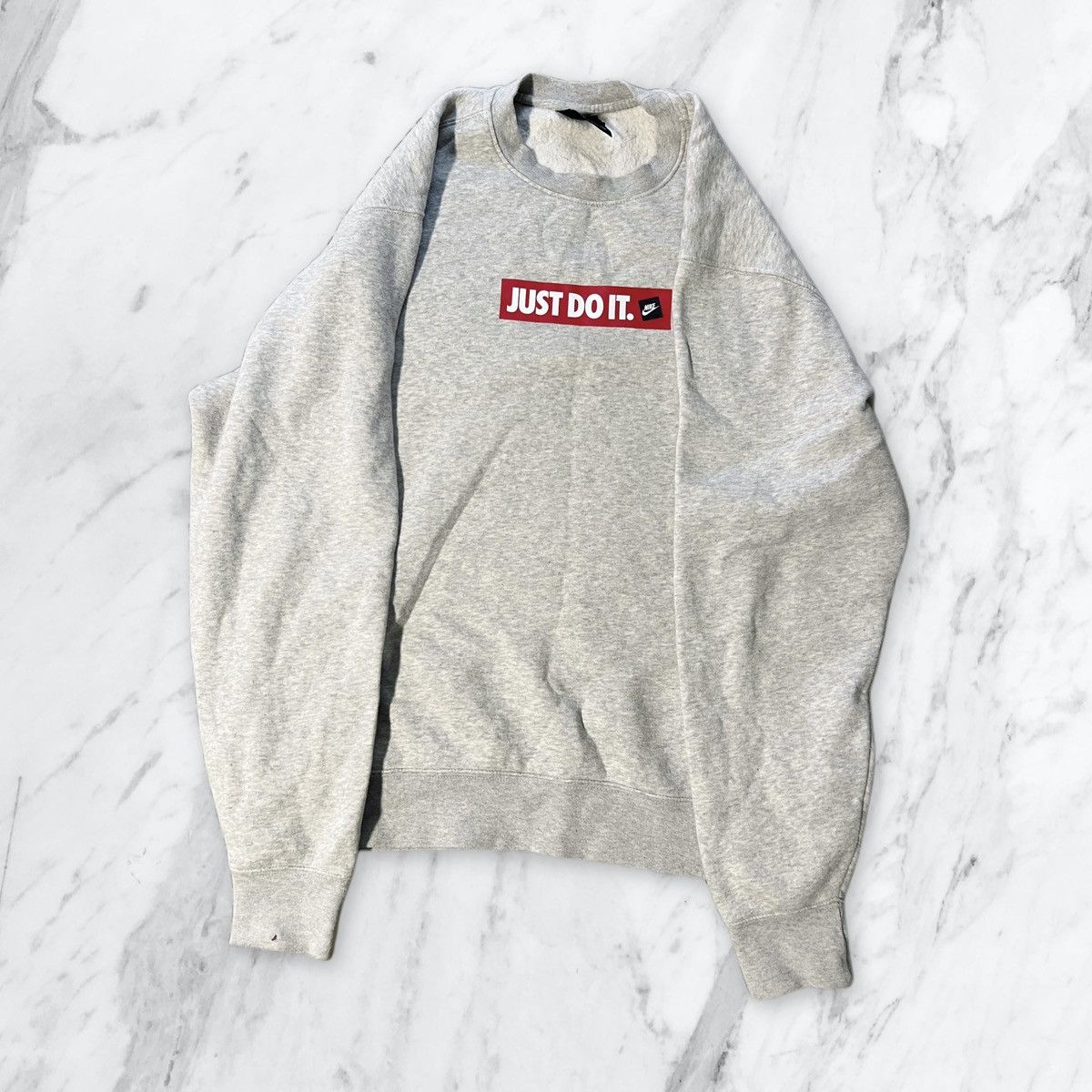 Nike Nike Grey Long Sleeve Jumper Size US M / EU 48-50 / 2 - 1 Thumbnail