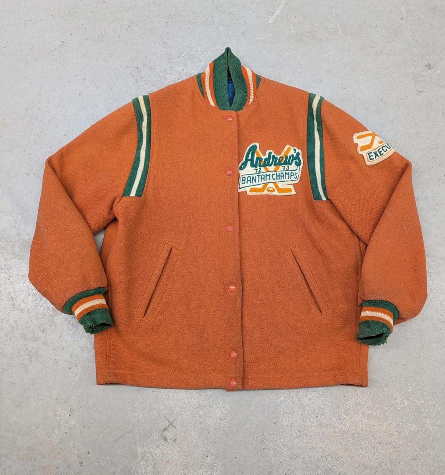 Vintage Vintage 70s Bantam Champs Executive Wool Bomber Jacket Size US M / EU 48-50 / 2 - 1 Thumbnail