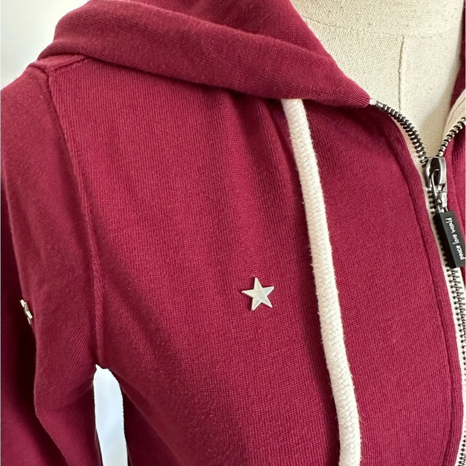 Other NWOT Peace love world Star studded embroidered Hoodie! Small Size S / US 4 / IT 40 - 3 Thumbnail