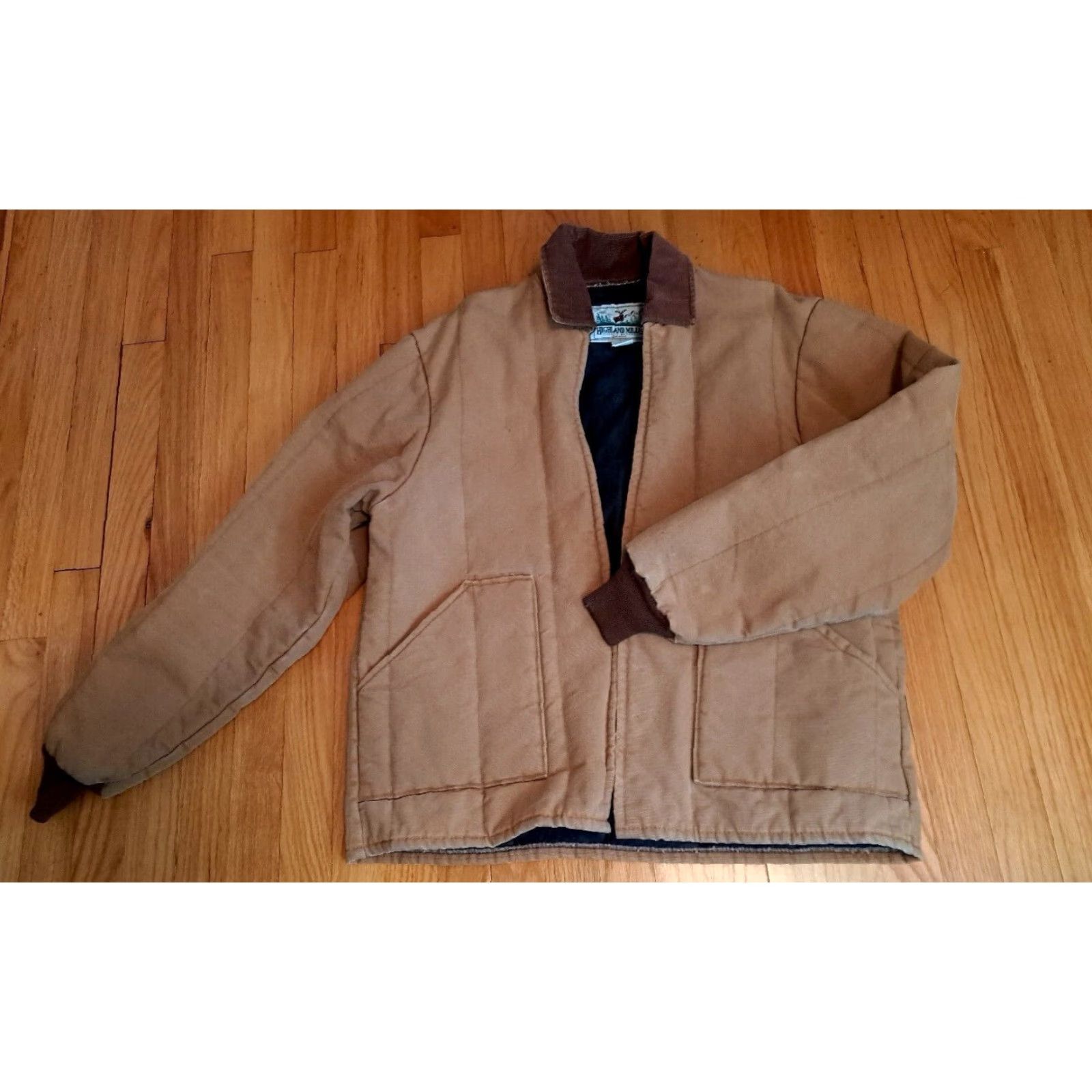 Vintage VINTAGE Highland Mills USA Canvas Field Jacket full zip XL Brown Mens Jacket Size US XL / EU 56 / 4 - 7 Thumbnail