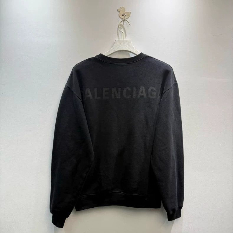Balenciaga Balenciaga Long Sleeve Hoodie with Printed Logo on Back Size US XS / EU 42 / 0 - 1 Thumbnail