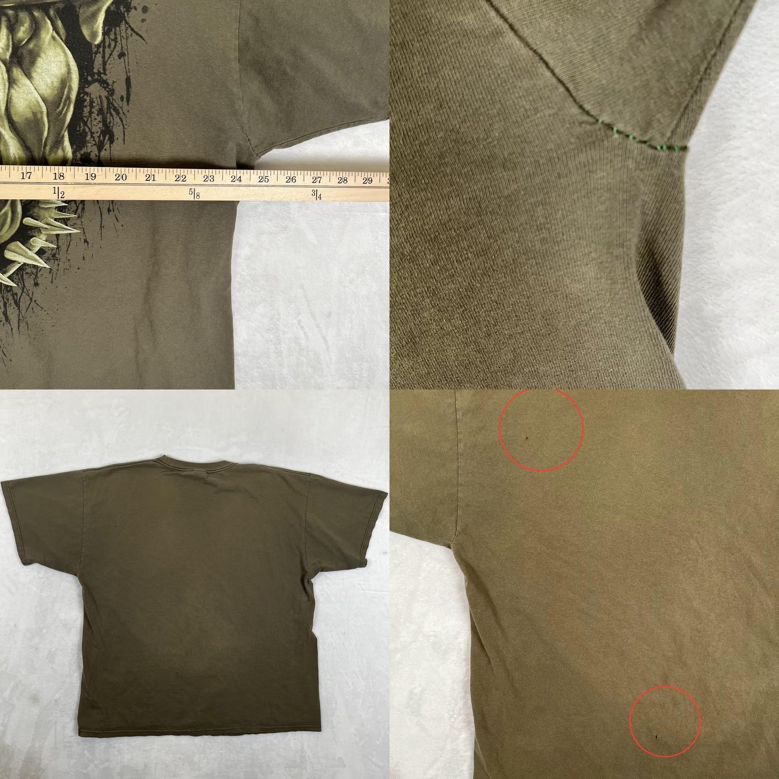 Vintage Vintage Marines Bulldog T-Shirt Mens 2XL Green Drill Sergeant Big Print Size US XXL / EU 58 / 5 - 8 Thumbnail