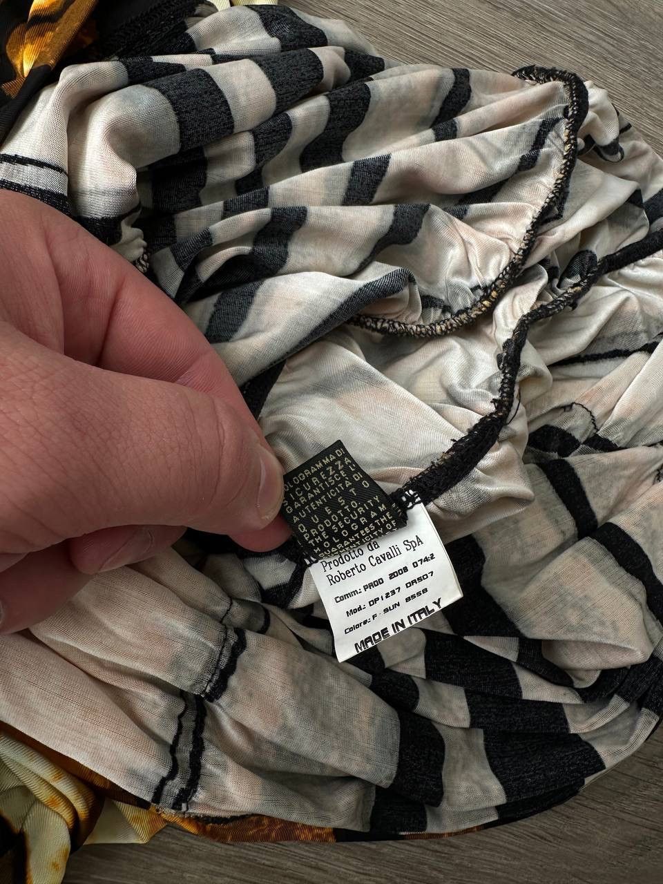 Japanese Brand × Roberto Cavalli × Vintage Vintage Roberto Cavalli Spring Striped Evening Womens Dress Size XS / US 0-2 / IT 36-38 - 15 Thumbnail