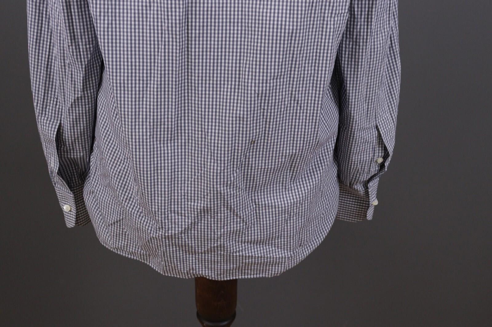 Luigi Borrelli Giampaolo Blue Check Button Down Shirt Size 40 / 15 3/4 Size US M / EU 48-50 / 2 - 11 Thumbnail