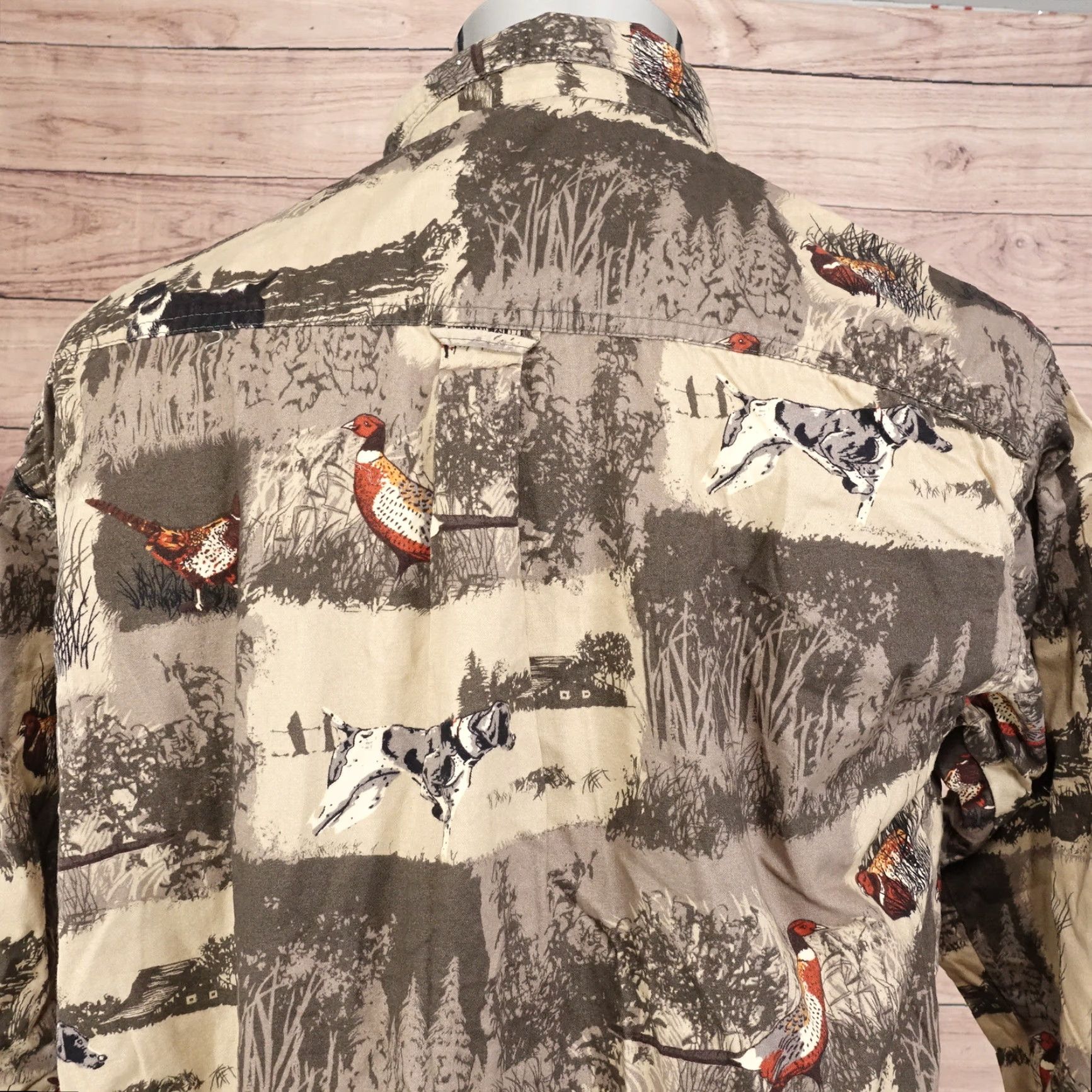 Alife OUTDOOR LIFE Animal Print Button-Up Shirt Mens M Multicolor Long Sleeve Casual Size US M / EU 48-50 / 2 - 5 Thumbnail