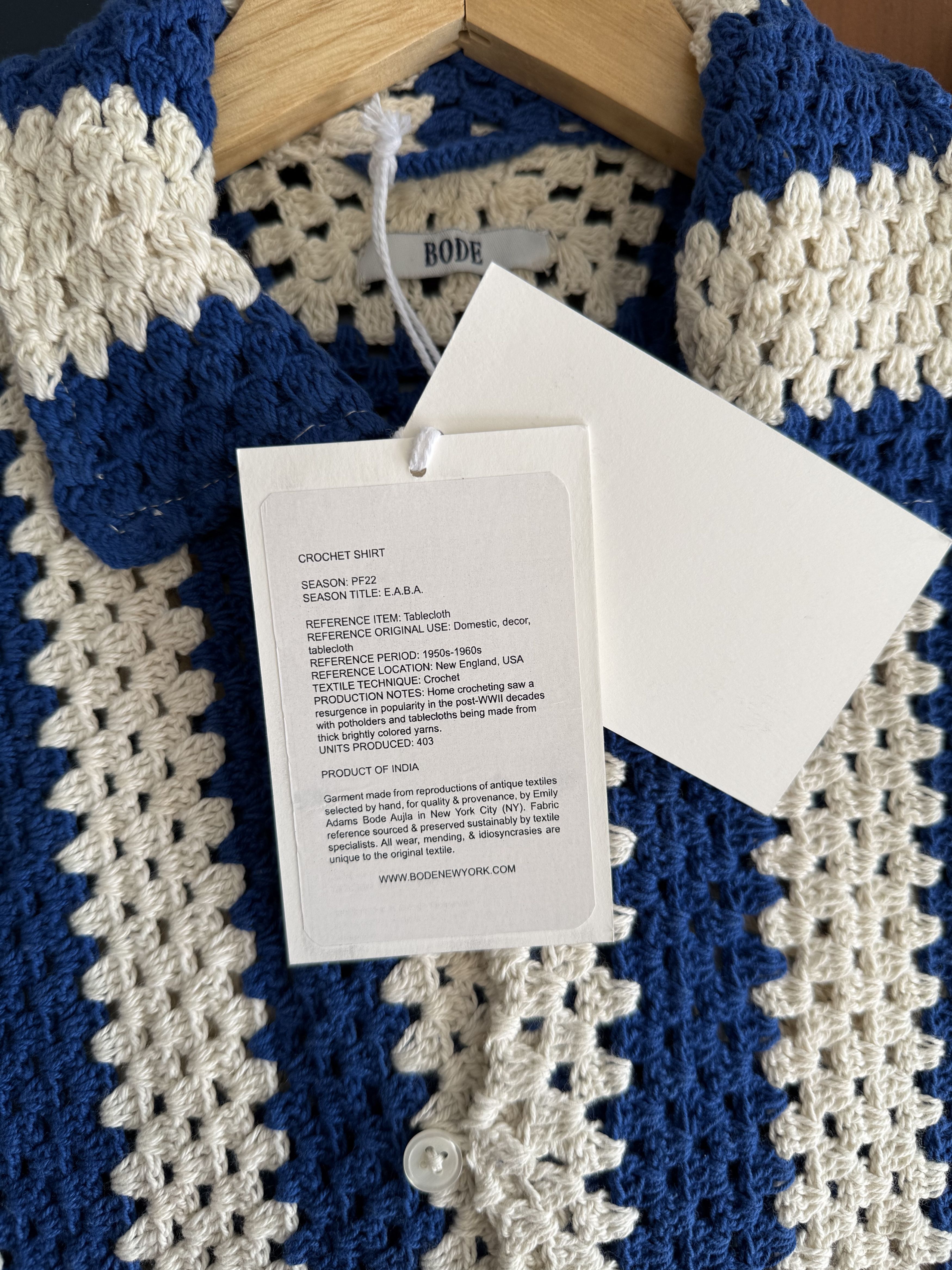 Bode Crochet Shirt Size US M / EU 48-50 / 2 - 3 Thumbnail