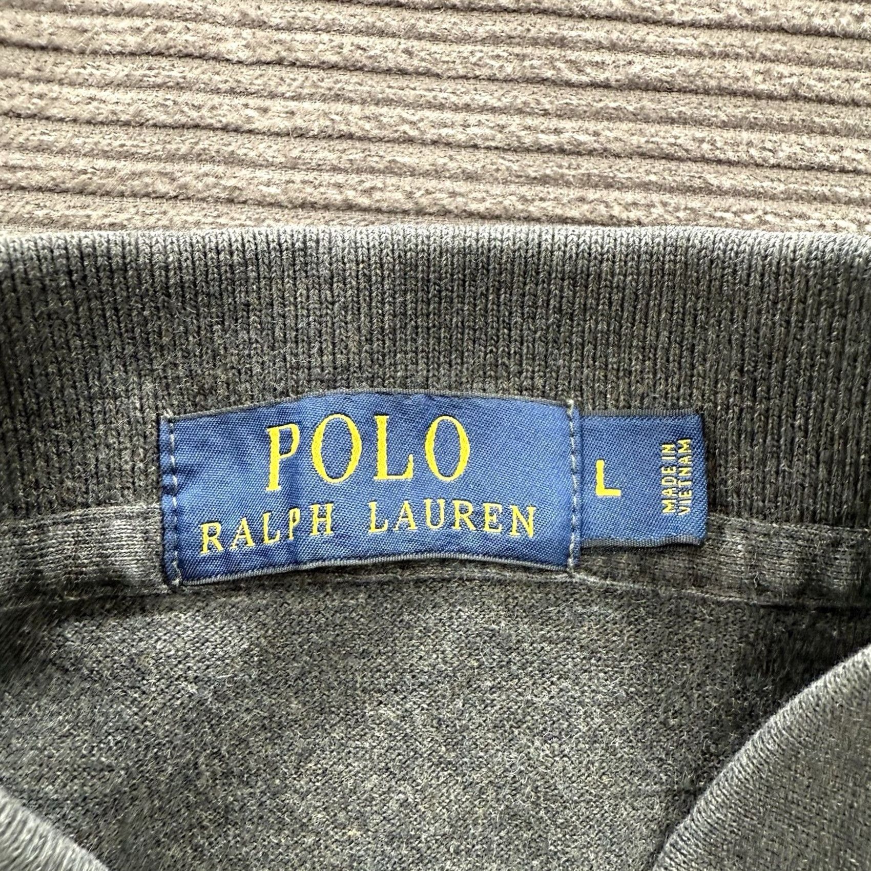 Ralph Lauren VINTAGE Polo Ralph Lauren Polo Shirt Men L Gray Cotton Golf Preppy Casual Size US L / EU 52-54 / 3 - 3 Thumbnail