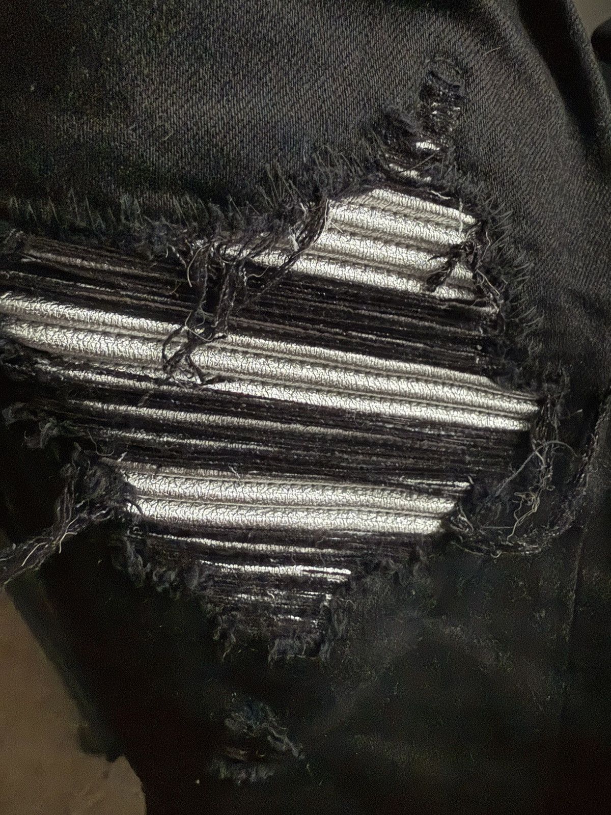 Amiri Black Silver Patch Amiri MX1 Size US 33 - 3 Thumbnail
