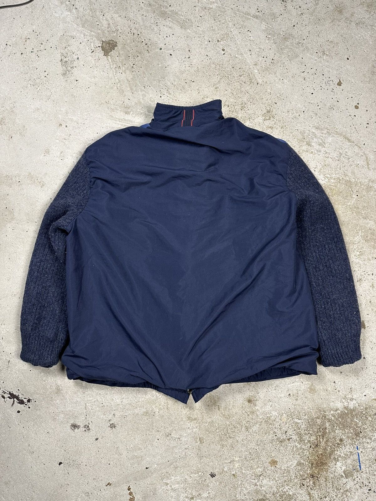Burberry Vintage Y2K Burberry Golf Navy Track Jacket Wool Lining Size US XL / EU 56 / 4 - 2 Thumbnail