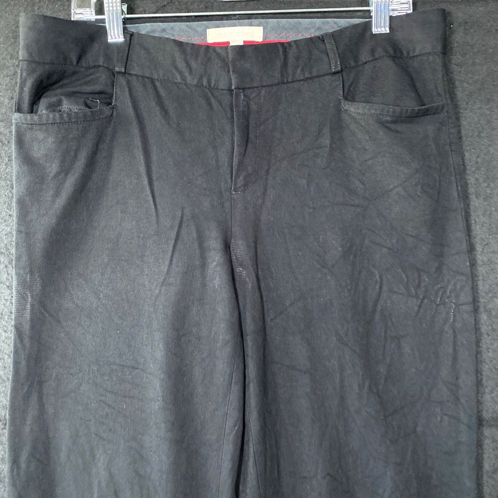 Banana Republic Banana Republic Womens Pants Black High Rise Sloan Coupe Fit Stretch 10 Size 32" / US 10 / IT 46 - 2 Thumbnail