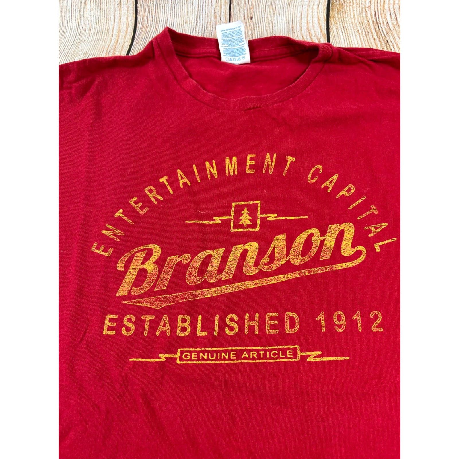 Delta VINTAGE Branson Missouri Entertainment Capitol Destination Red T Shirt Size XL Size US XL / EU 56 / 4 - 4 Thumbnail