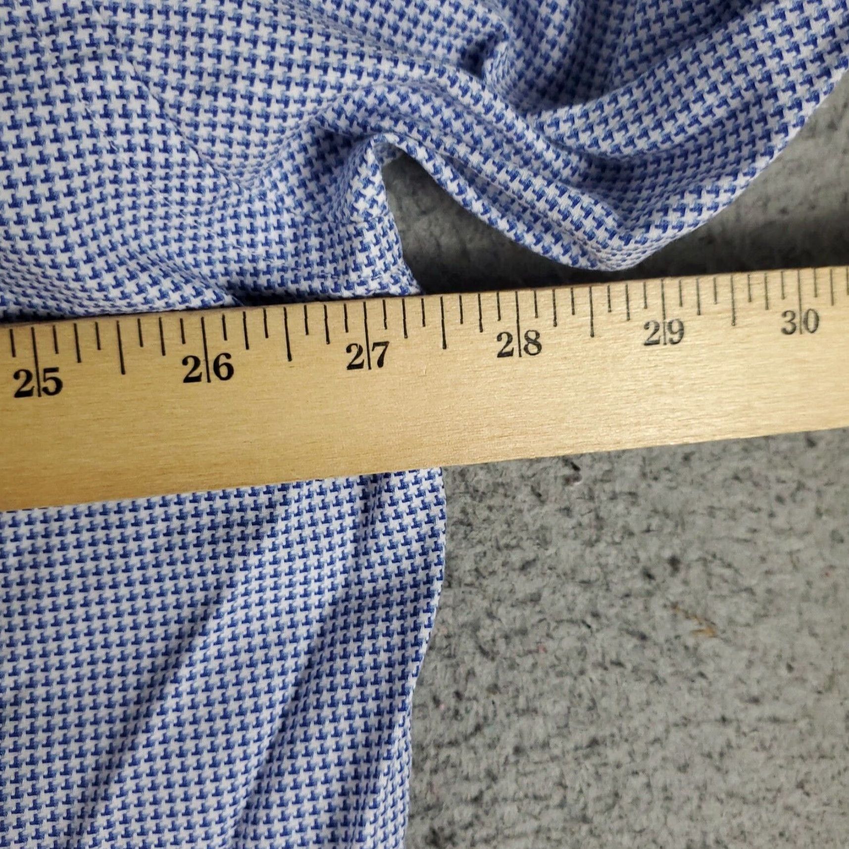 David Donahue Vintage David Donahue Dress Shirt Mens Size 18 Blue Long Sleeve Cotton Business Casual Formal Size 48R - 6 Thumbnail