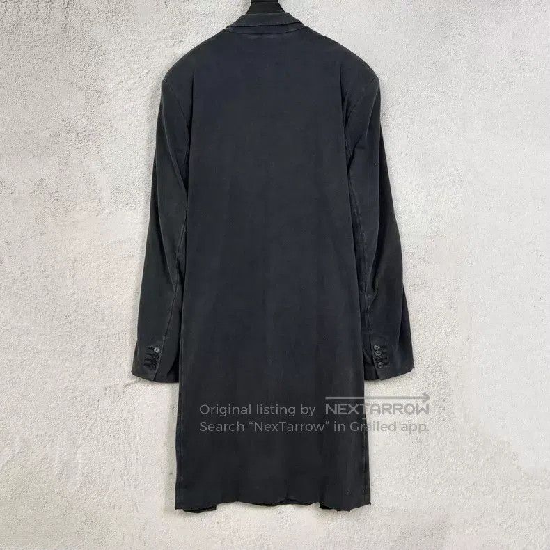 Balenciaga Balenciaga Water Washed Black Cotton Long Coat Size US XS / EU 42 / 0 - 2 Thumbnail