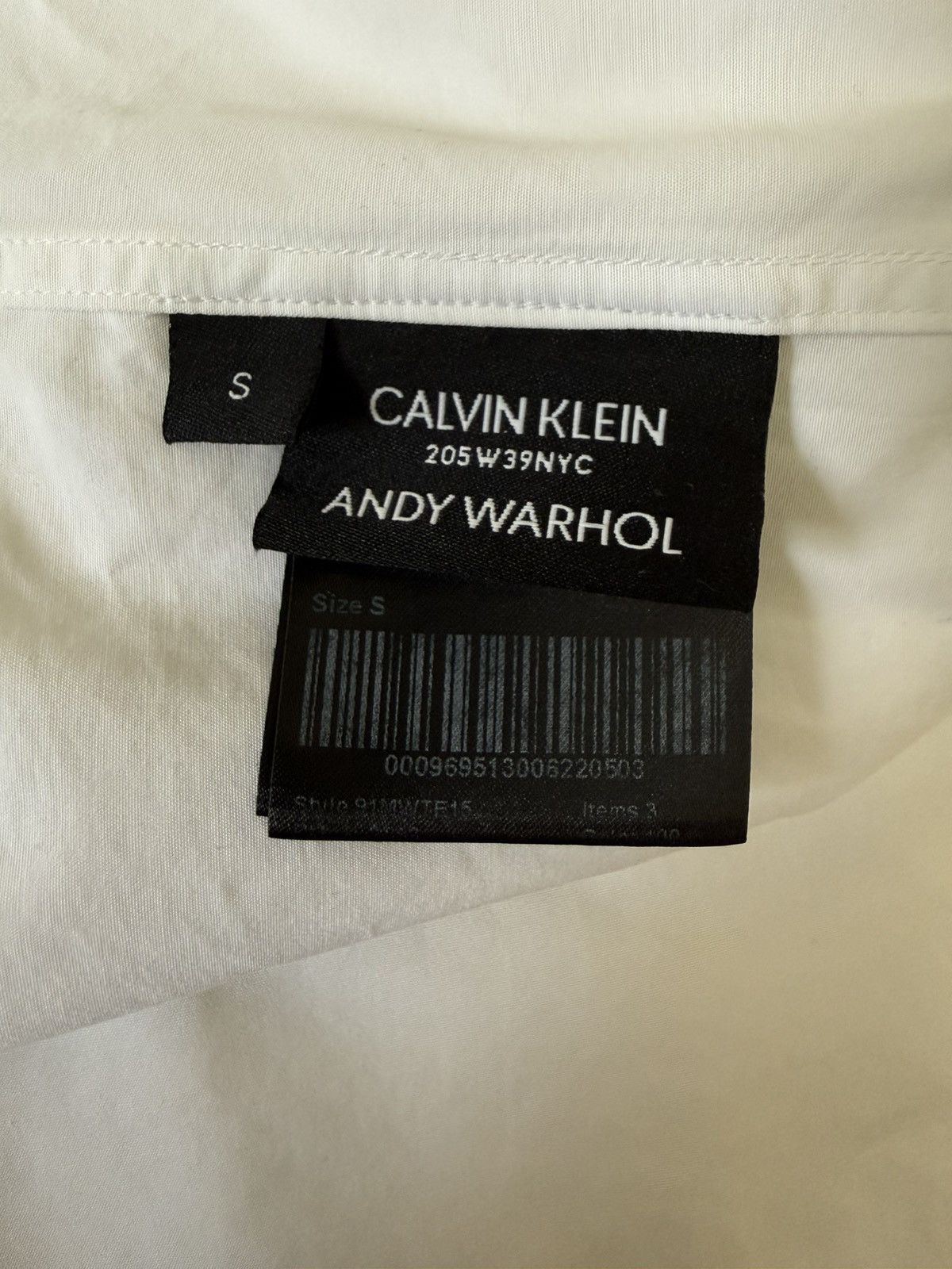 Calvin Klein 205W39NYC Calvin Klein 205W39NYC Raf Simons x Andy Warhol White Shirt Size US S / EU 44-46 / 1 - 8 Thumbnail