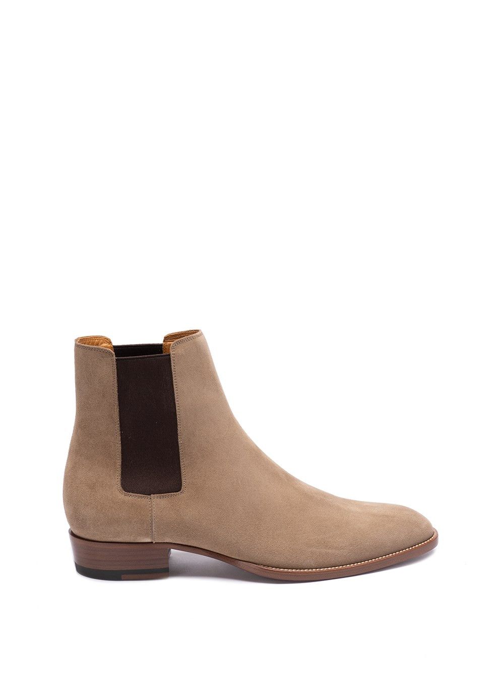 image of YVES Saint Laurent `wyatt` Chelsea Boots Size Eu 40 For Men in Sigaro