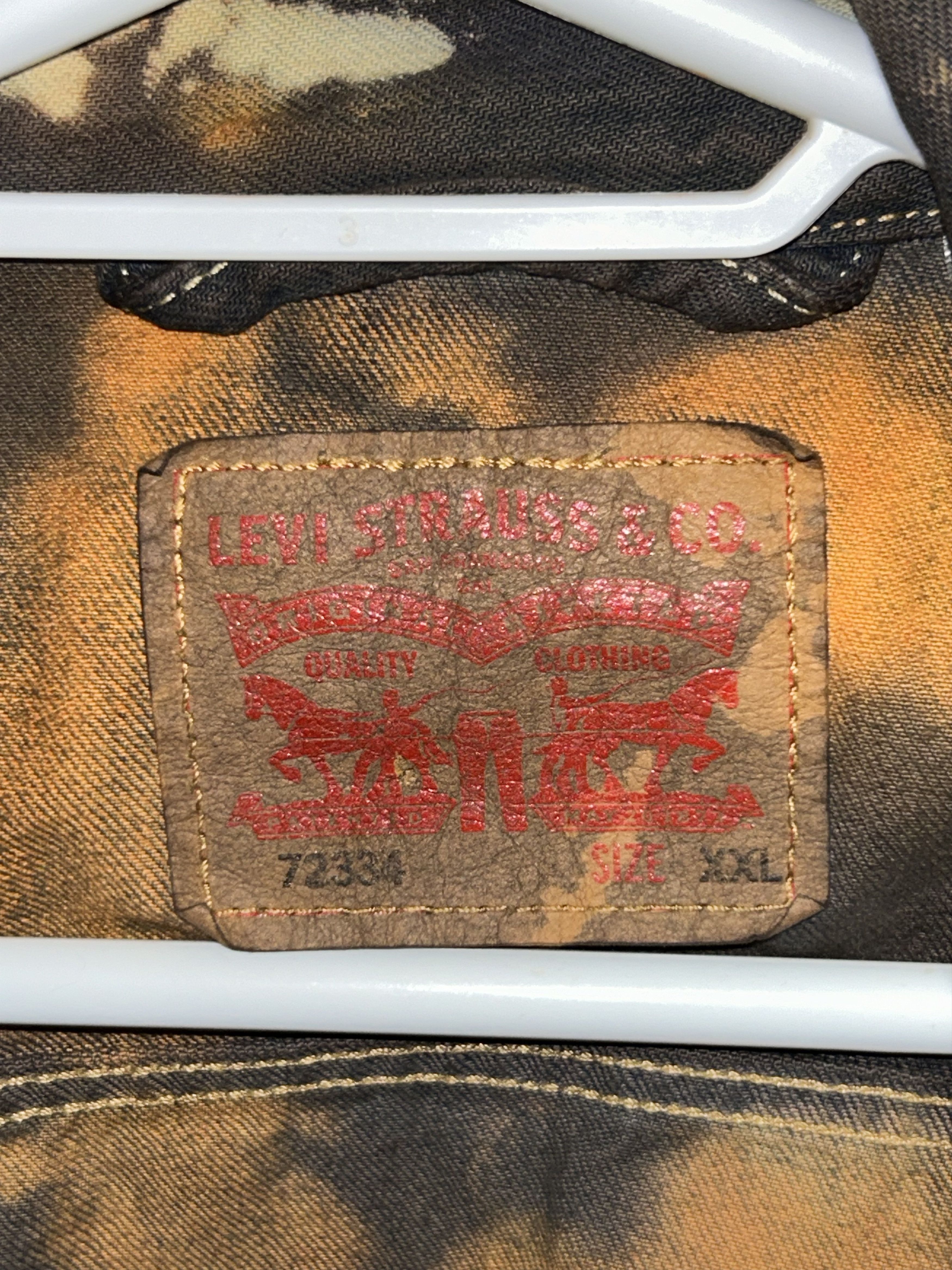 Handmade × Levi's Hand Painted and Dyed Art Jacket Size US XXL / EU 58 / 5 - 3 Thumbnail