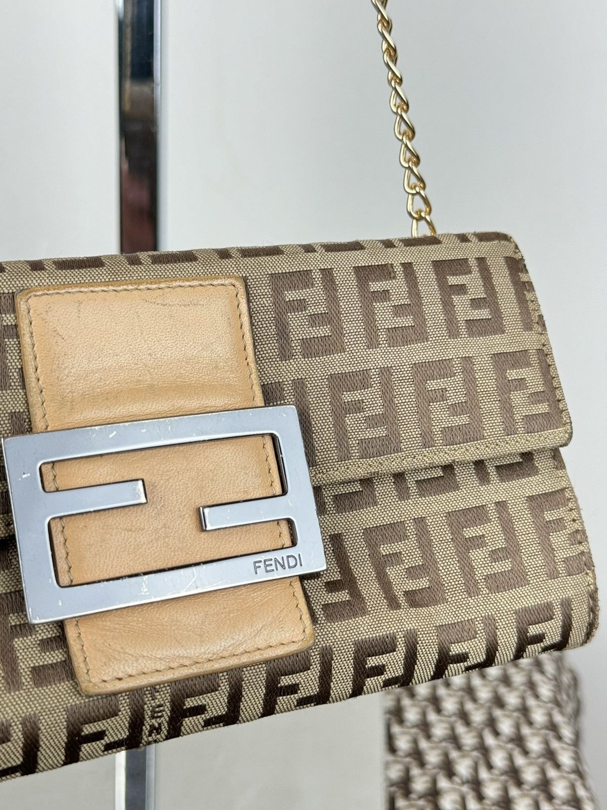 Fendi Shoulder leather bag Fendi FF monogram original rare item Size ONE SIZE - 3 Thumbnail