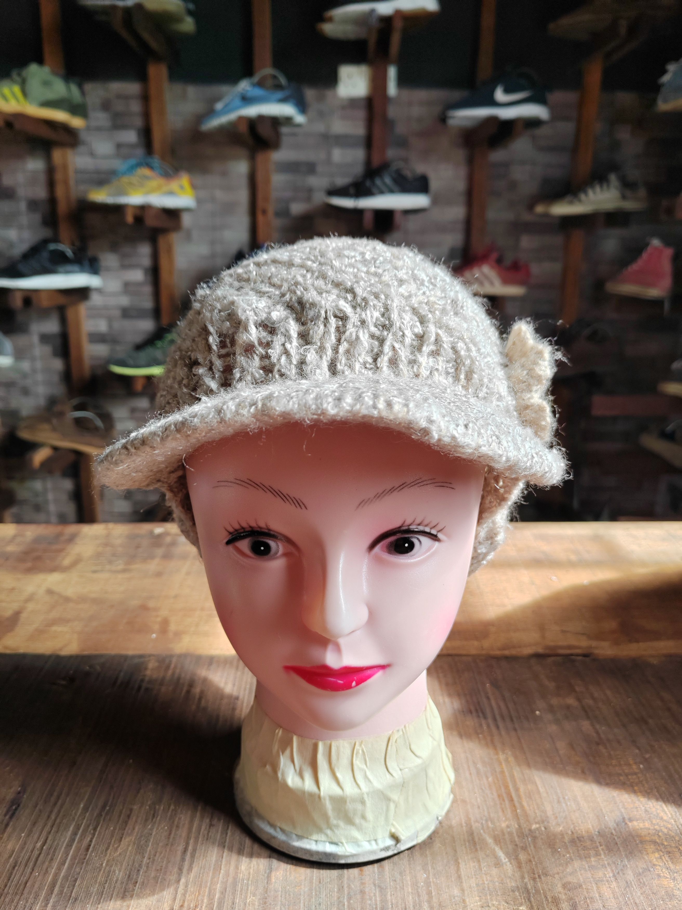 If Six Was Nine Vintage Japanese Style Crochet Big Beanie Snowcap Size ONE SIZE - 2 Thumbnail