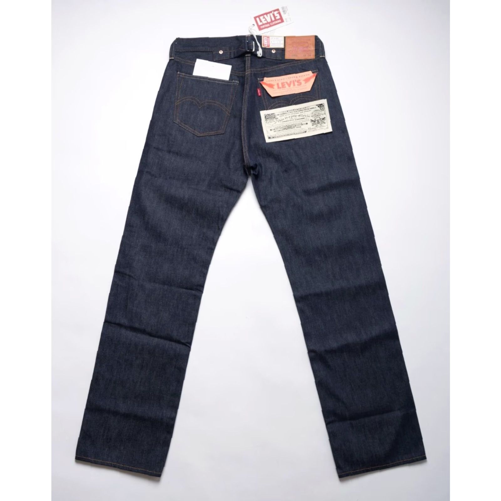 VINTAGE LVC Levi's 501XX 1937 Cinch Back Selvedge Denim