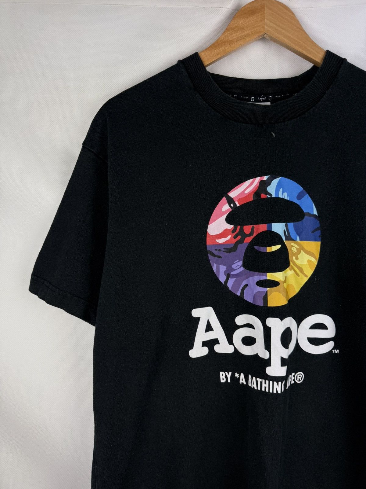 Aape A Bathing Ape Big Logo Graphic Print Short Sleeve T Shirt Size US M / EU 48-50 / 2 - 2 Thumbnail