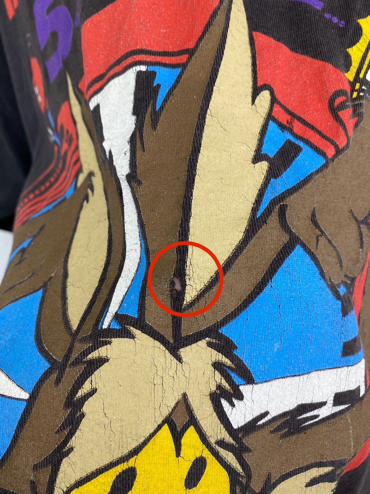 Cartoon Network × Vintage × Warner Bros Vintage 1992 Willie E Coyote This T-Shirt Will Self Destruct Size US XL / EU 56 / 4 - 12 Thumbnail